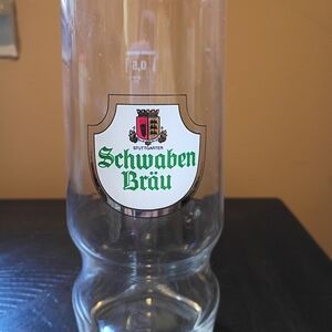 Vintage Schwaben Bräu Glass .5 Liter Germany